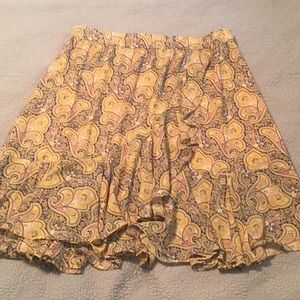 Loft side ruffle skirt Sz L